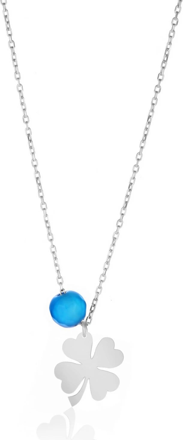 Varëse argjendi Jumeon, ALK1414, gur agati, 43cm