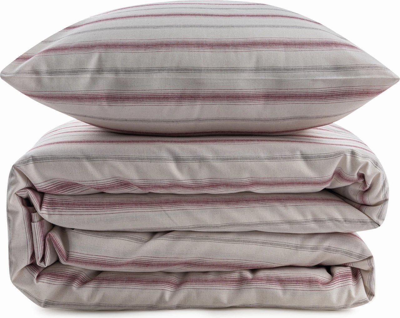 Set mbulesë për jorgan dopio, L'essentiel, Viento, ngjyrë e kuqe e errët