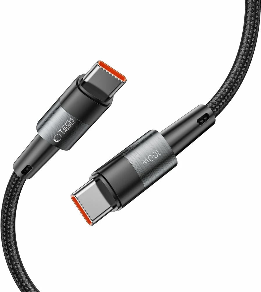Kabllo USB-C/USB-C Tech-Protect UltraBoost 3m, 100W, Gri
