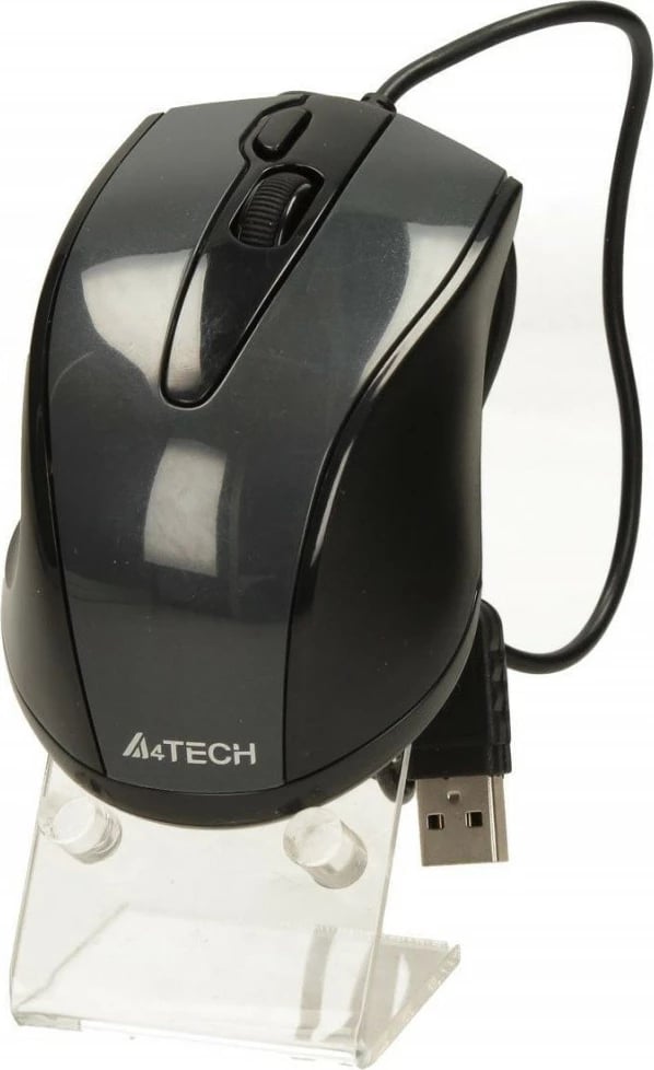 Maus A4 Tech V-TRACK N-500F-1, me kabllo USB, Gri