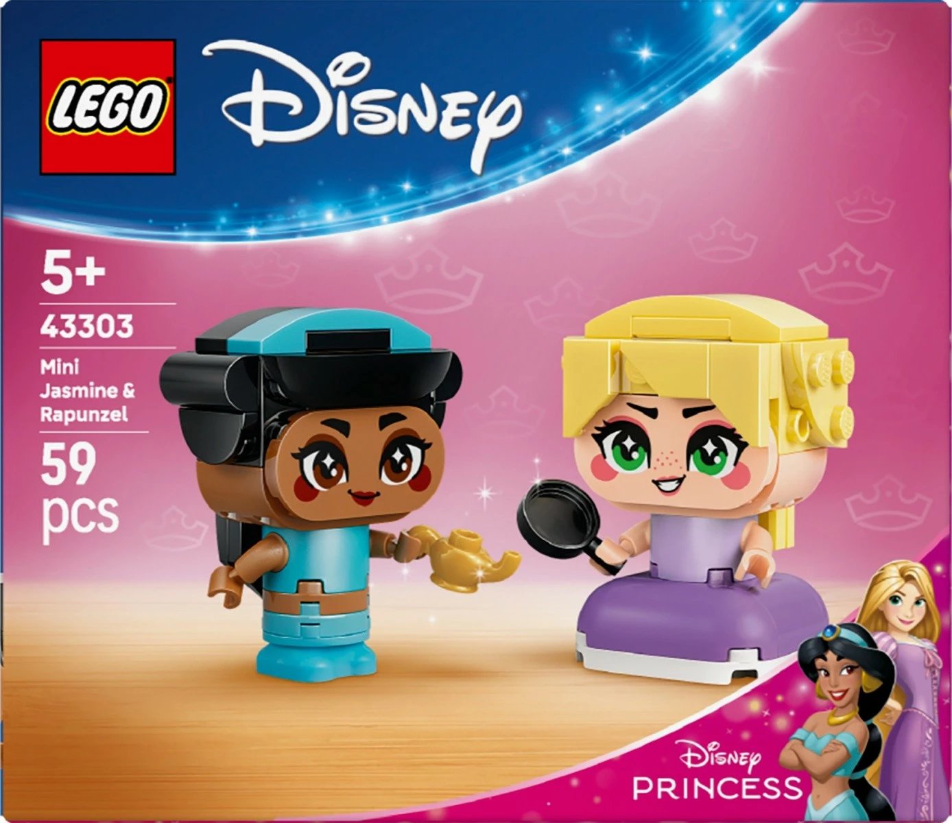 Set LEGO Disney Princess 43303 Mini Jasmine & Rapunzel 59 copa