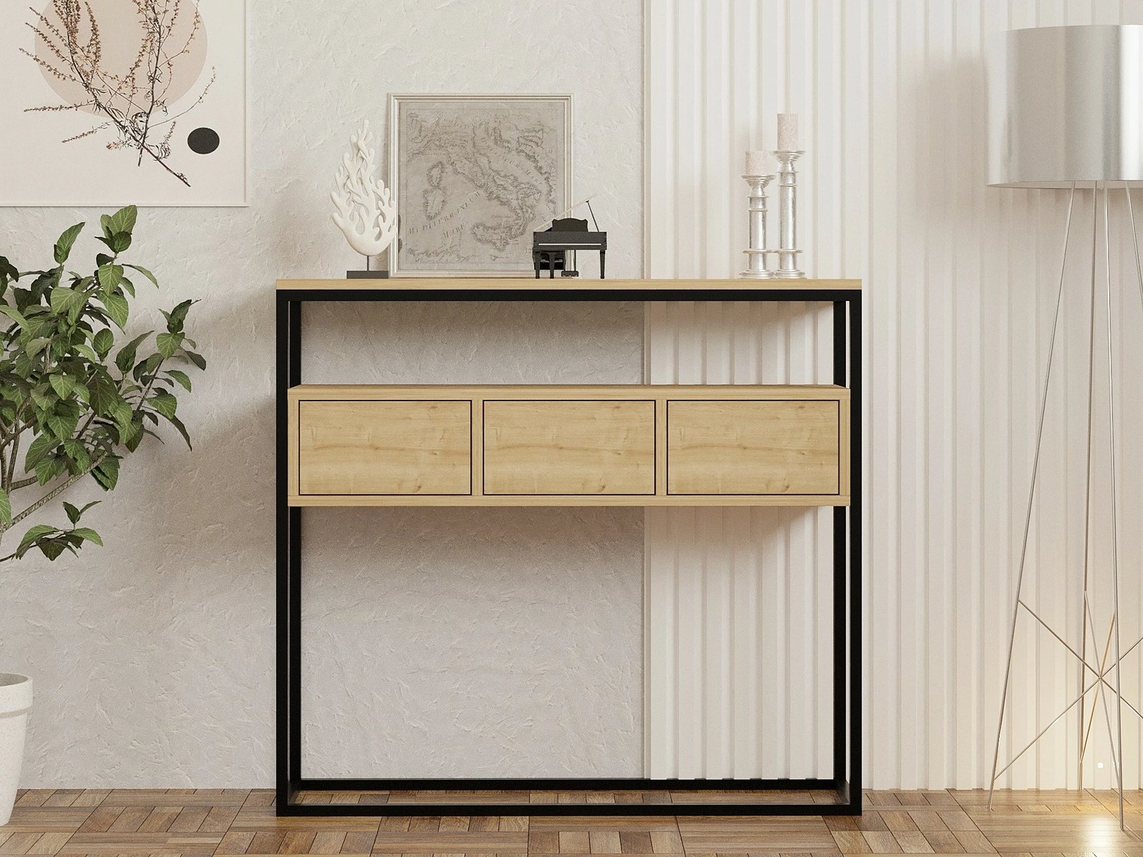 Konsol Hanah Home, Guarda, ngjyrë safir