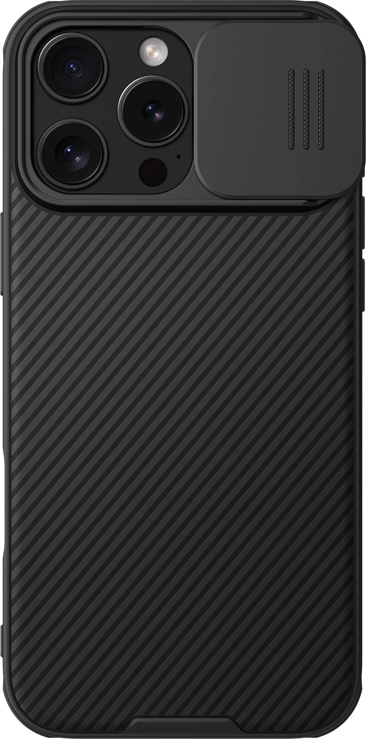 Mbështjellës Nillkin CamShield Pro Magnetic për iPhone 16 Pro, i zi