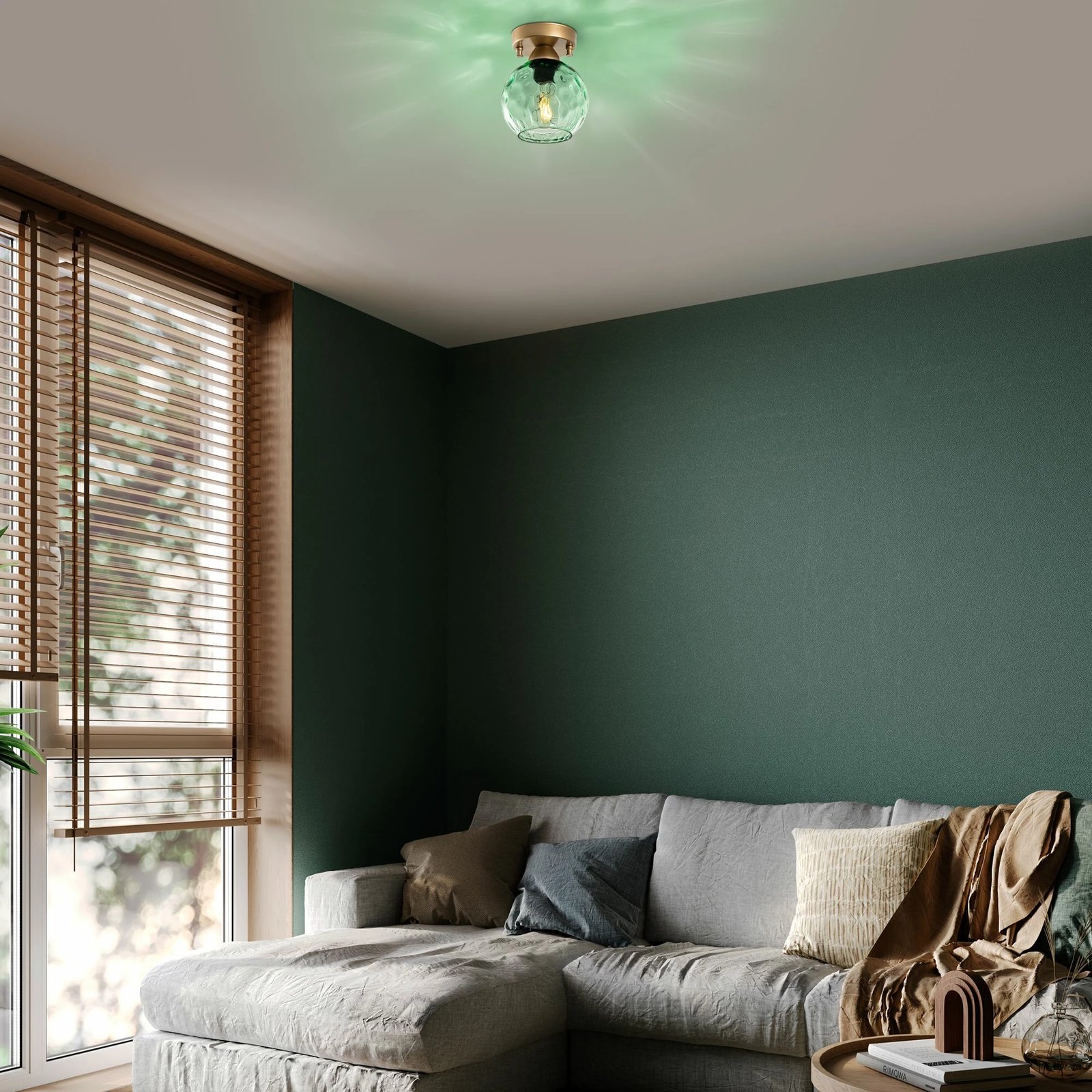 Llambë muri Opviq, Benek - 15 - 14385, ngjyrë mente dhe e zezë