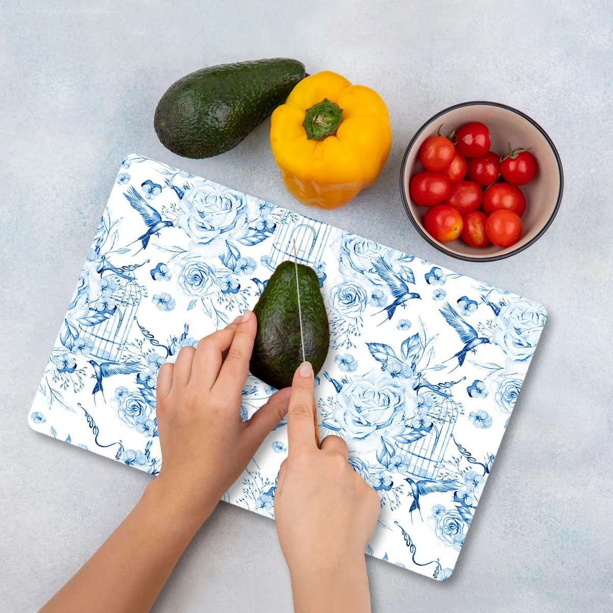 Dërrasë prerëse Hermia, qelq i temperuar, shumëngjyrëshe, 30x40cm, Ckt114-3040