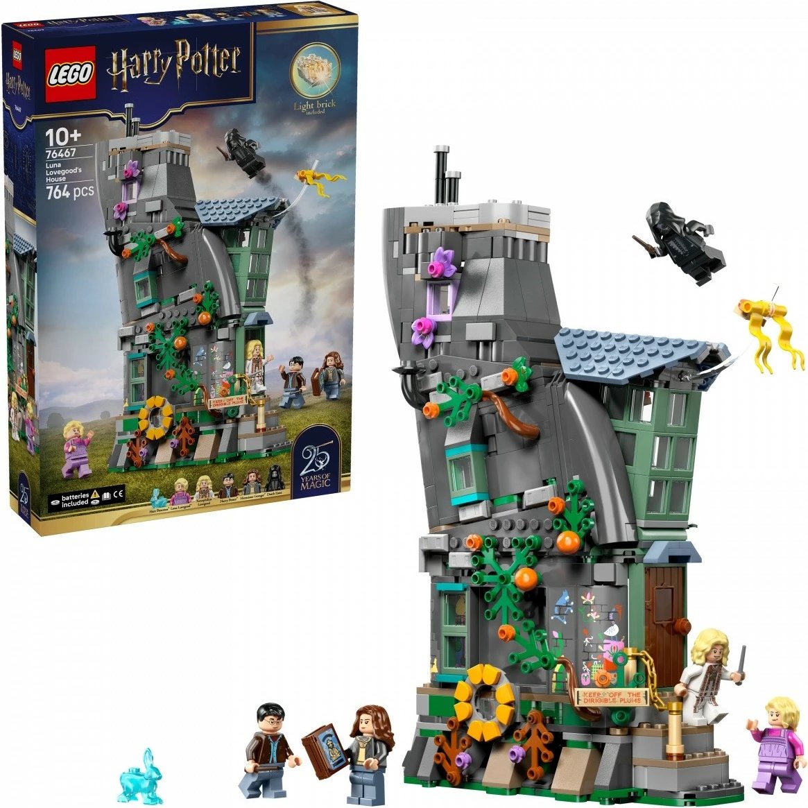 Set LEGO Harry Potter 76467 Shtëpia e Lovegood, 764 pjesë, me tullë ndriçuese, 10+ vjeç