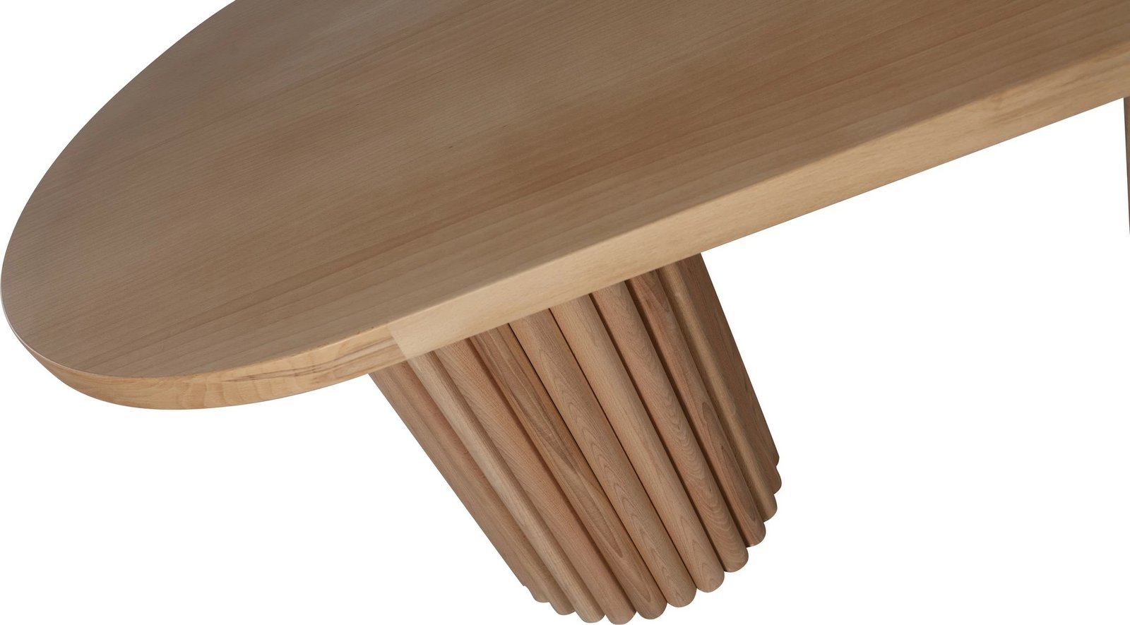 Tavolinë ngrënieje Skye Decor, ngjyrë natyrale, Itali