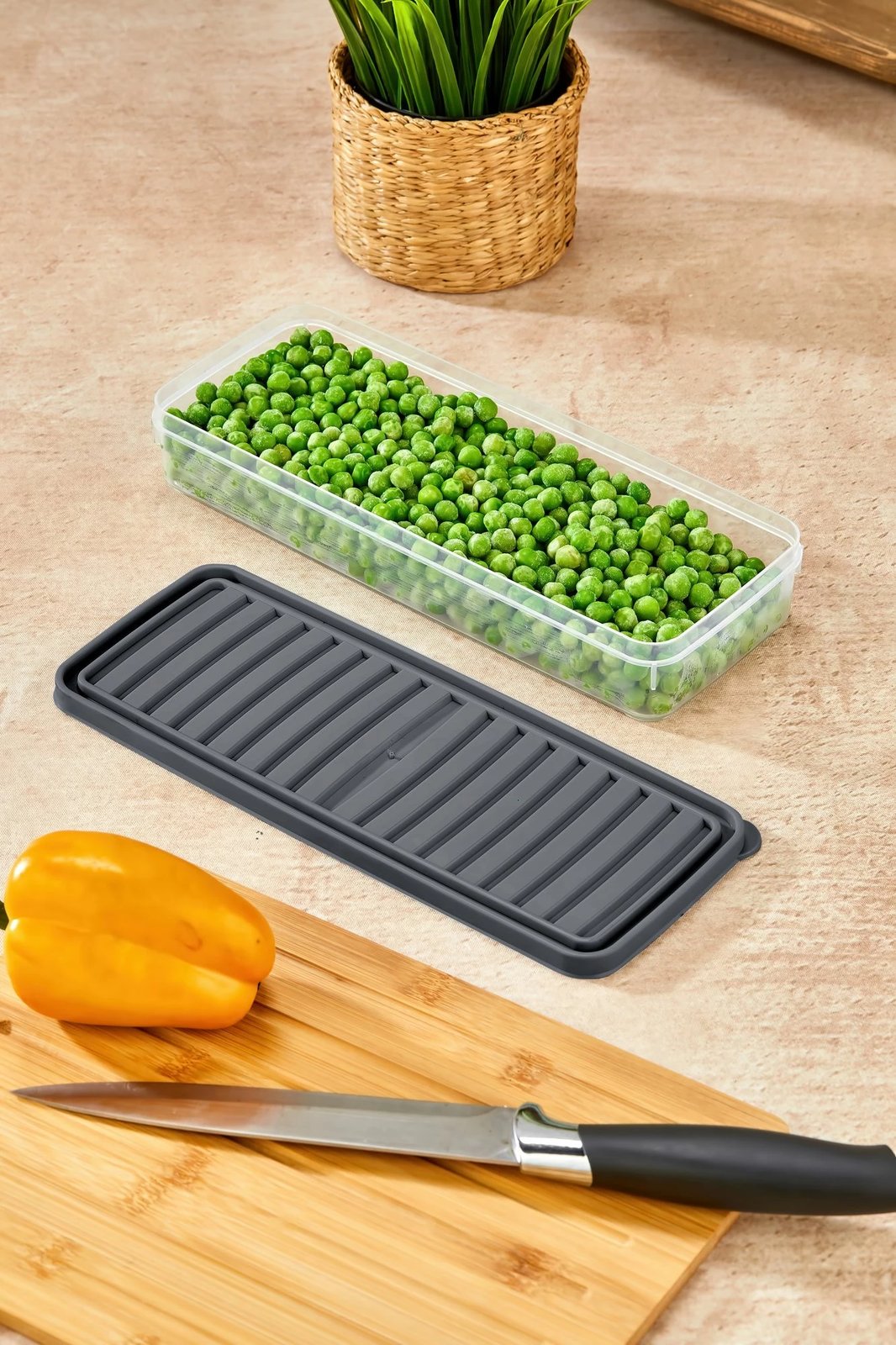 Set kuti për organizim (12 copë), ngjyrë antracit, VITABOX 1L