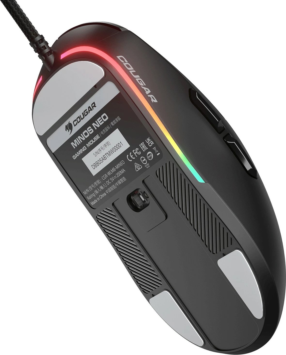 Maus gaming Cougar Minos NEO, 6200 DPI, ambidextrous, i zi