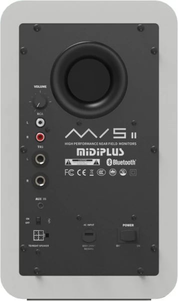 Monitorë studio MIDIPLUS Mi5 v2, Bluetooth 5.0, të bardhë, set 2 copë