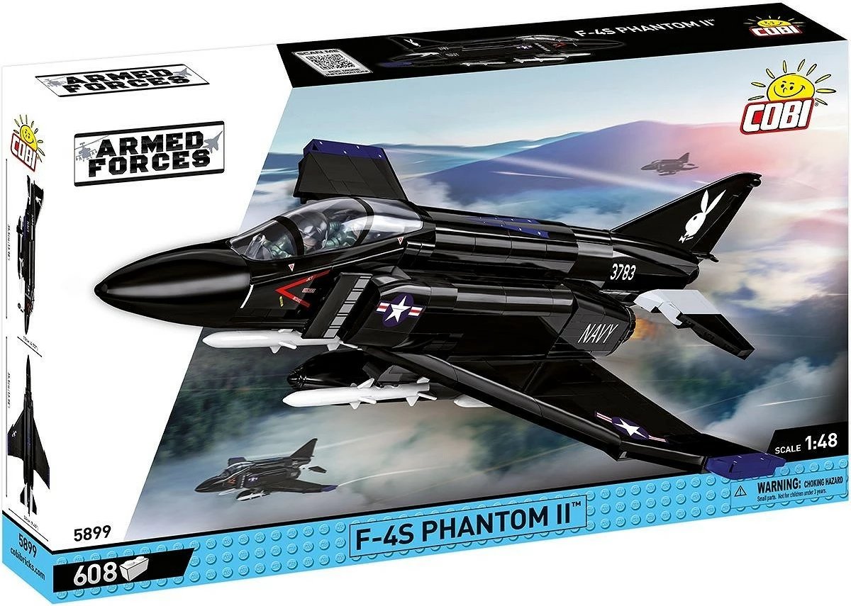 Set blloqe Cobi F-4S Phantom II, 608 pjesë, i zi