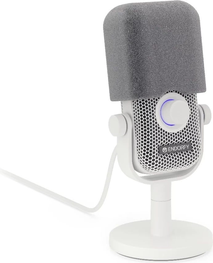 Mikrofon tavoline ENDORFY Solum Voice S Onyx White, USB Type-C, i bardhë