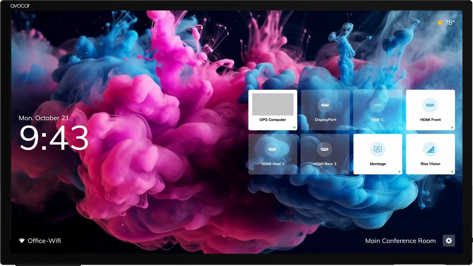 Ekran interaktiv AVOCOR H Serie AVH-7520 75 inç 4K Ultra HD touchscreen