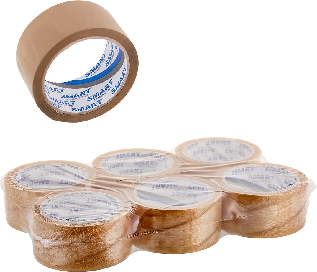 Shirit ngjitës transparent BESTPAK 48x66, set prej 6 copë