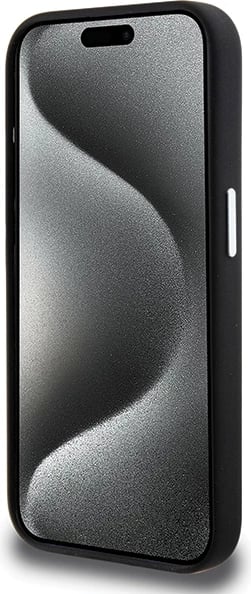 Mbështjellës BMW Signature Liquid Silicone MagSafe për iPhone 15 Pro, i zi