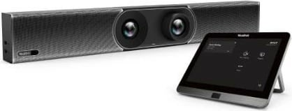 Videobar Yealink A30-020, 8MP 120° AI kornizim dhe ndjekje, 8 mikrofona MEMS, USB, e zezë, me panel kontrolli CTP18