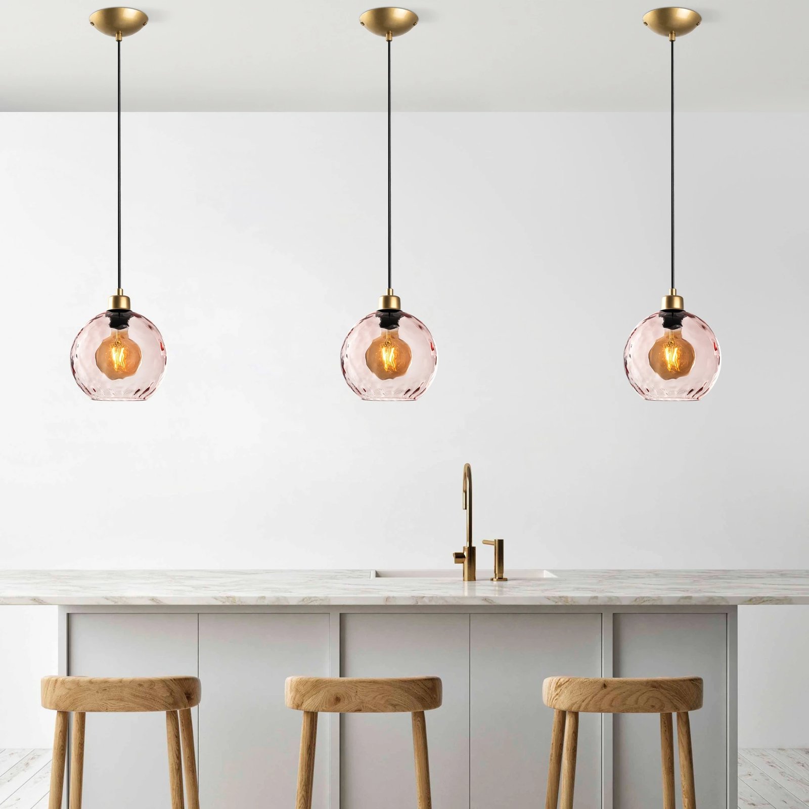 Llambë tavani Opviq Benek, rozë, 20-14313