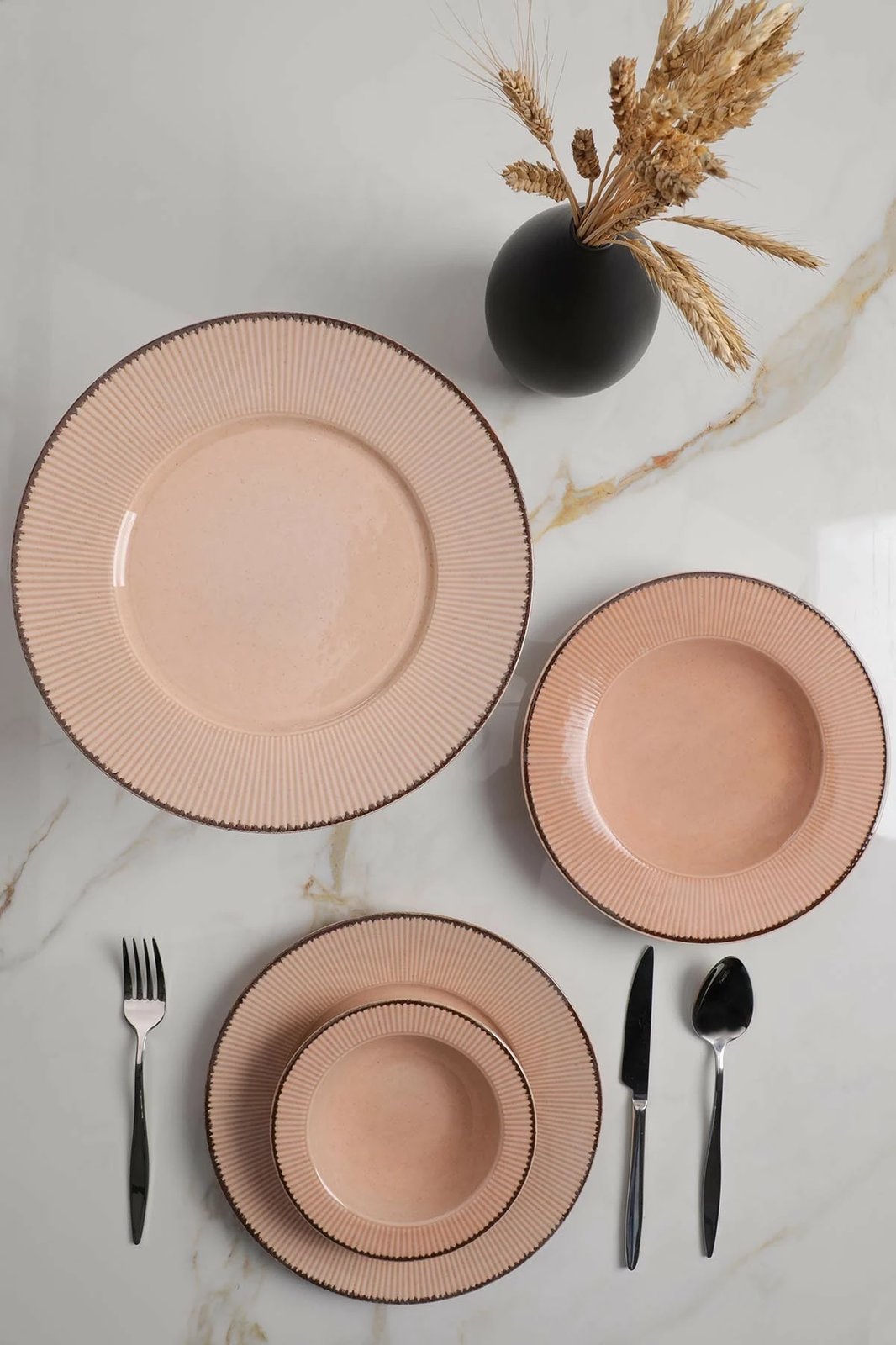 Set darke porcelani, 18 pjesë, Hermia Concept, ADL18Y4730P04