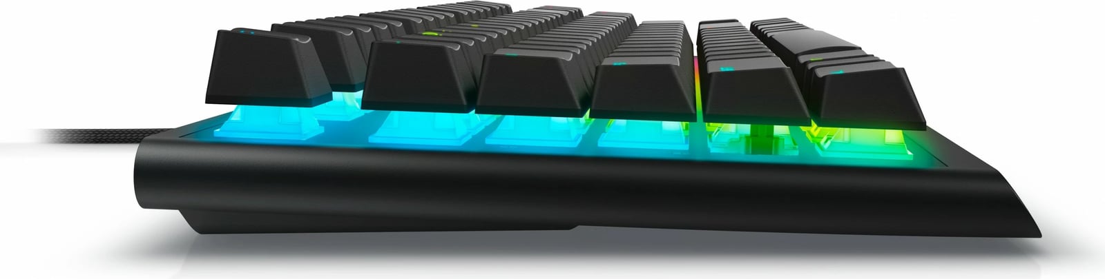 Tastierë mekanike gaming Alienware RGB Tenkeyless, Cherry MX Red, USB, e zezë