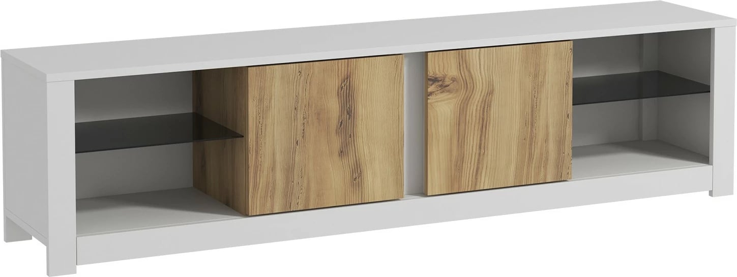 Komodë TV Hanah Home, Aydos, e bardhë dhe lis