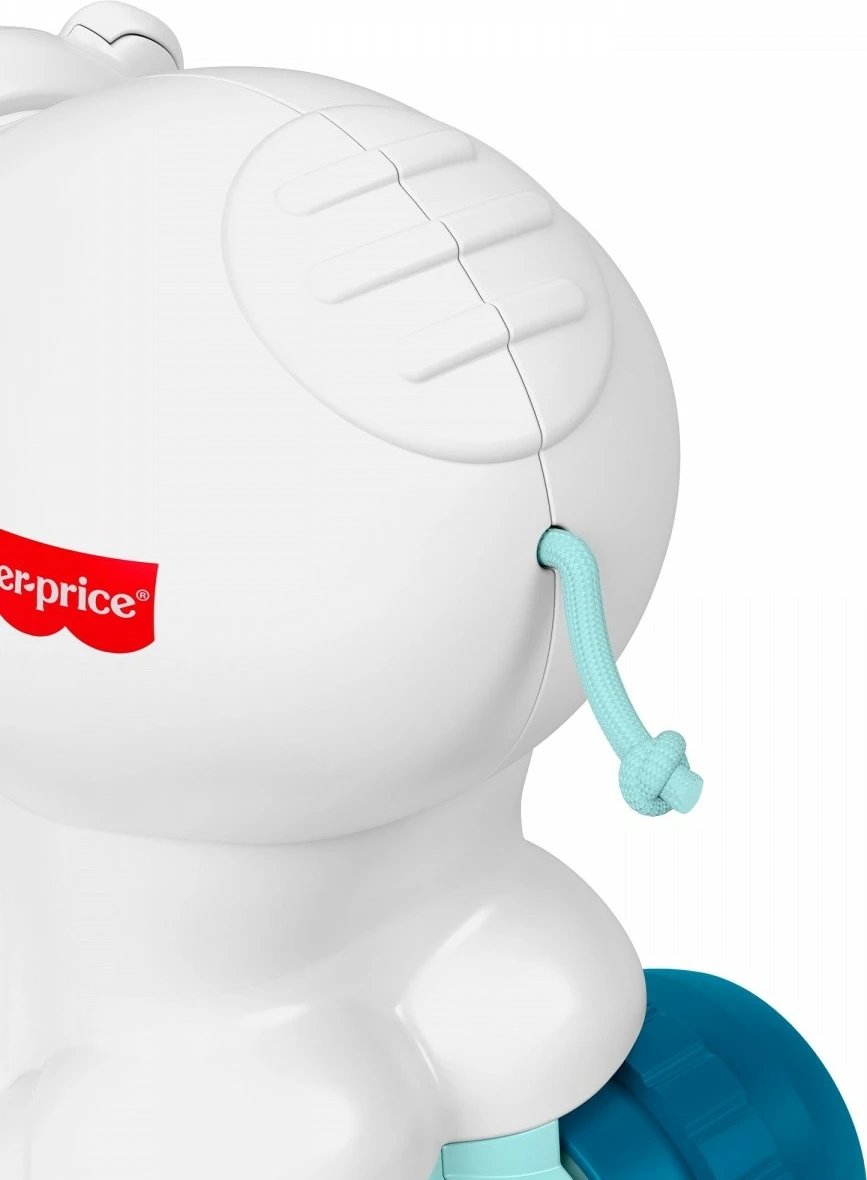 Lodër arush polar Fisher Price JDL63 për mësim zvarritjeje, plastikë, bardhë/jeshile/blu deti