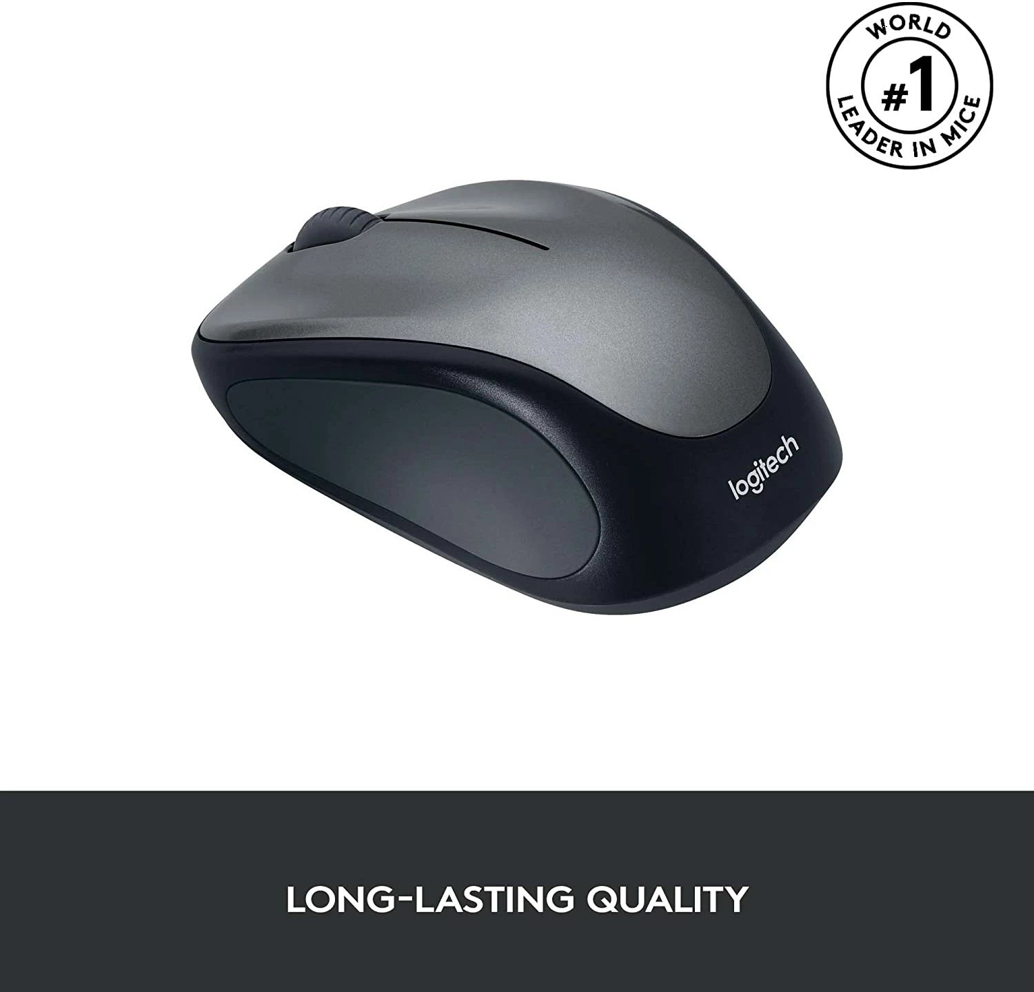 Maus Logitech M235 - Wireless, 2.4GHz, e zezë/gri