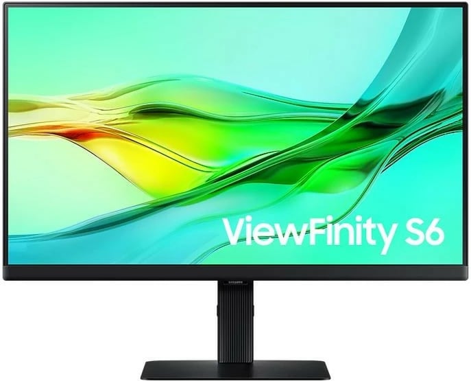 Monitor Samsung ViewFinity S6 LS24D600UAUXEN, 24", QHD, IPS, 100Hz, USB-C, KVM, Zi