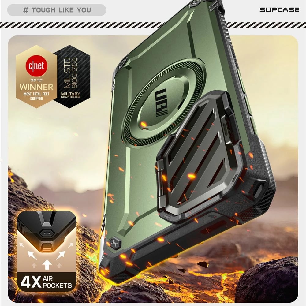 Mbështjellës Supcase Unicorn Beetle XT Mag për Samsung Galaxy S25 Ultra, Jeshil