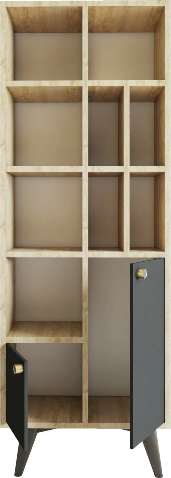 Raft librash Skye Decor, anthracite dhe lis, Lasko