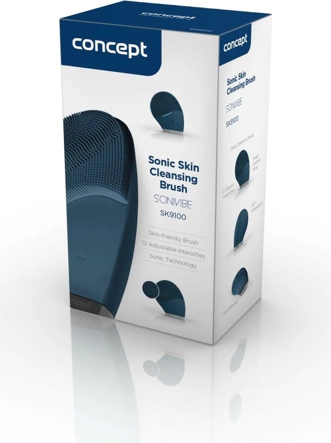 Brushë fytyre Concept Sonivibe SK9100, elektrike, 12 intensitete, smerald