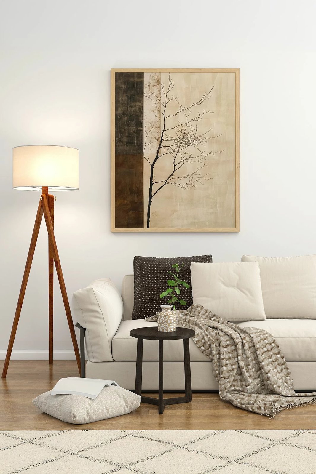 Pikturë dekorative me kornizë, shumëngjyrëshe, Wallity, Lmnmdl3