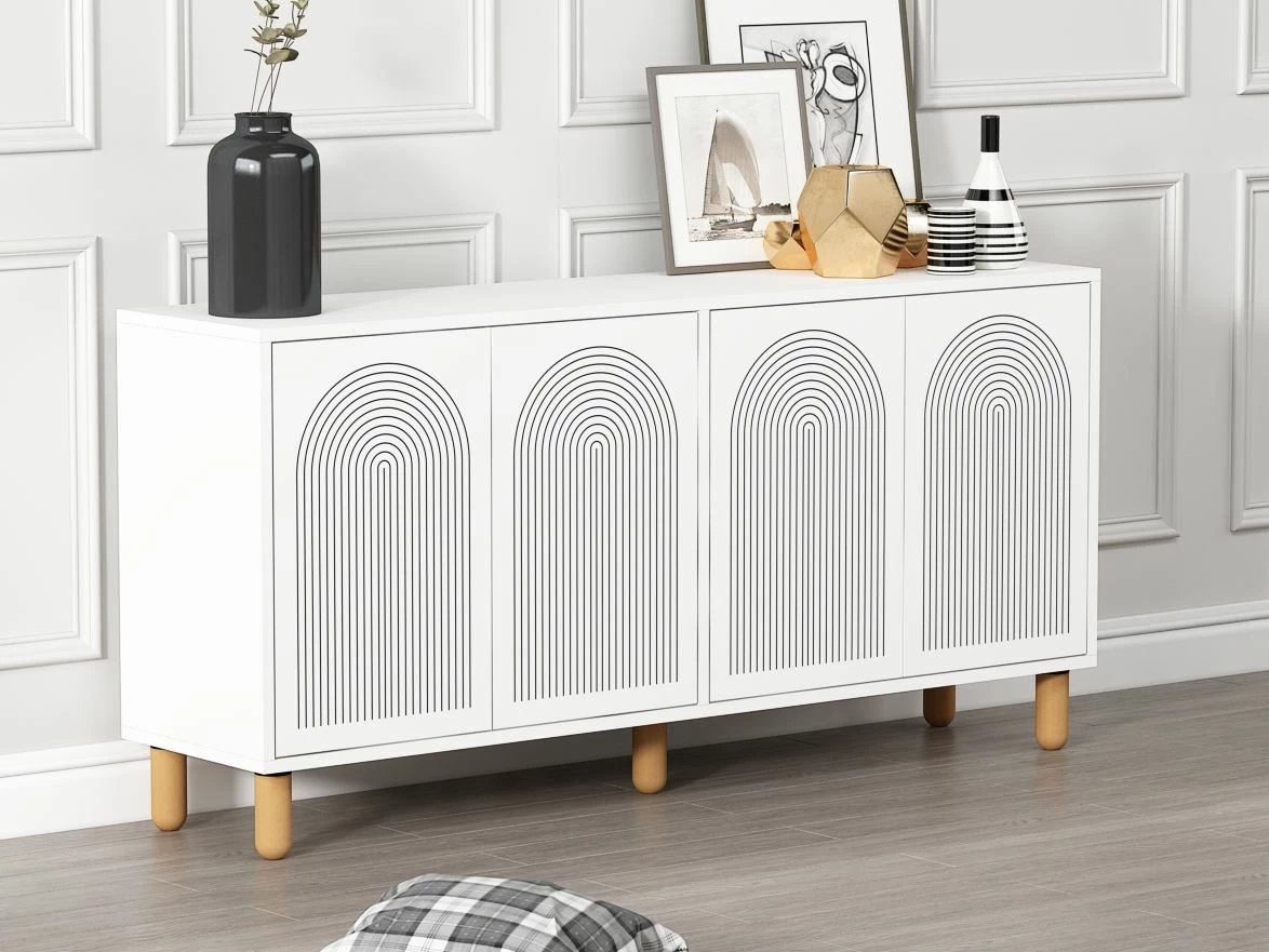 Konsol Skye Decor, e bardhë, Doresta