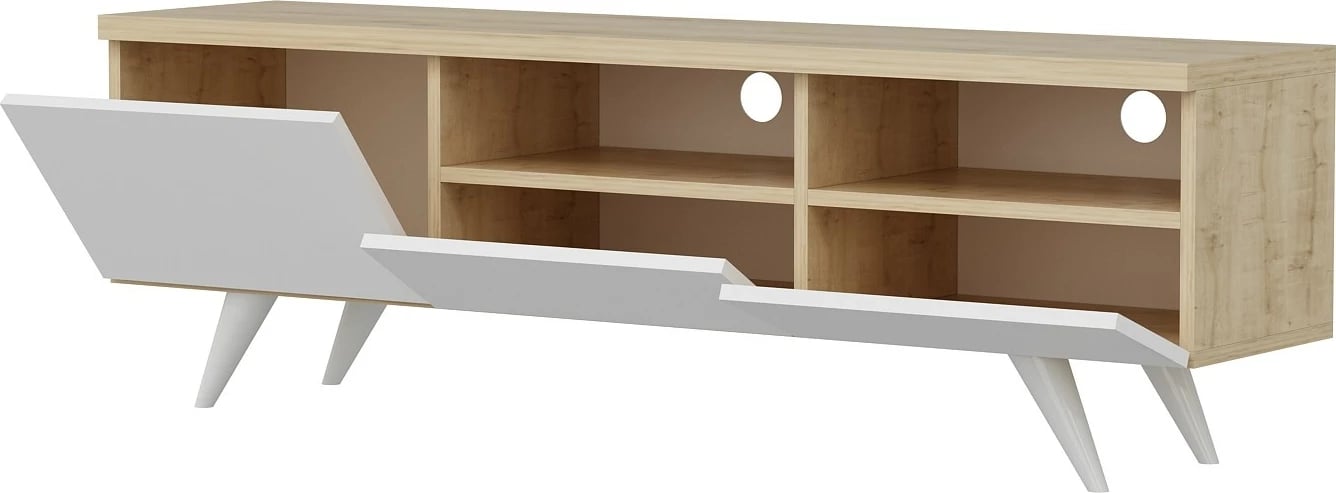 Komodë televizori Hanah Home, Brüksel, e bardhë, lisi