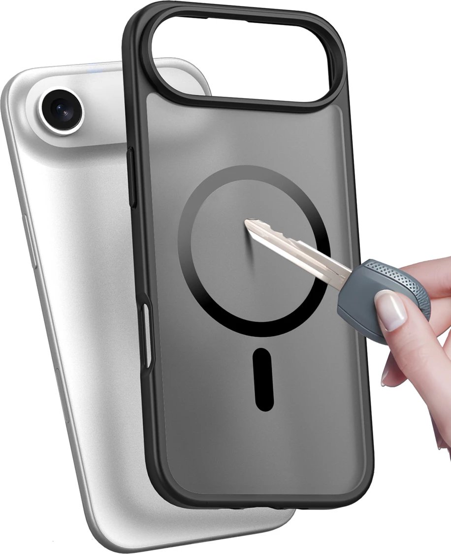 Mbështjellës Dux Ducis Yind për iPhone 17 Air, me MagSafe, i zi