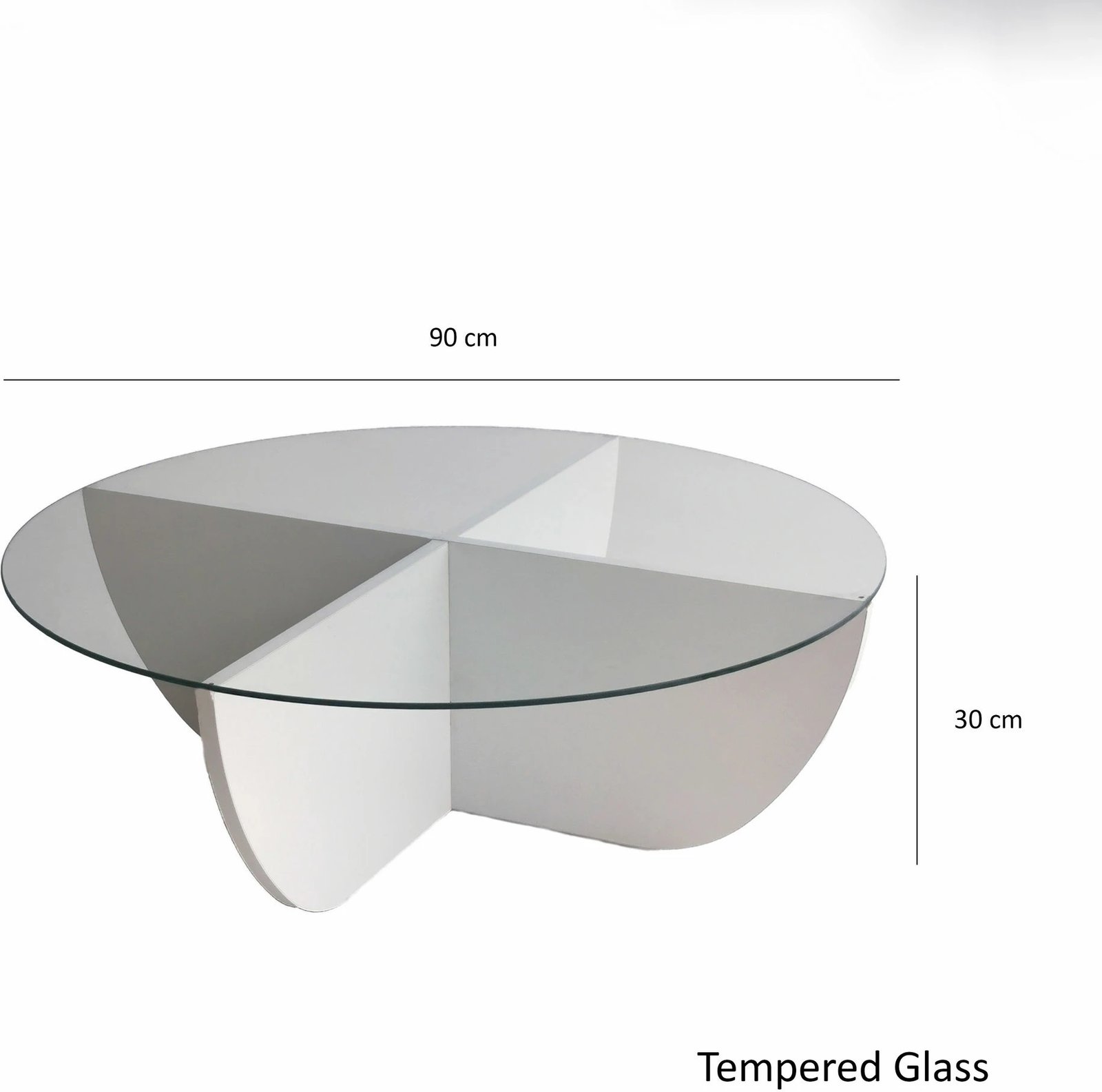 Tavolinë kafeje Hanah Home, Lily, e bardhë