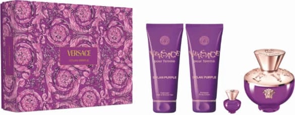 Eau de Parfum për femra Versace Dylan Purple set 4 copë 100ml vjollcë