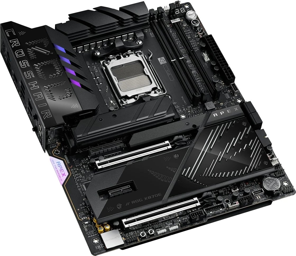 Pllakë amë ASUS ROG CROSSHAIR X870E APEX, Socket AM5, ATX, e zezë Pllakë amë ASUS ROG CROSSHAIR X870E APEX, Socket AM5, ATX, e zezë