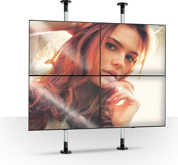 Mbajtëse tavani/dyshemeje B TECH BT7822/B për tuba Ø50mm, çelik, e zezë