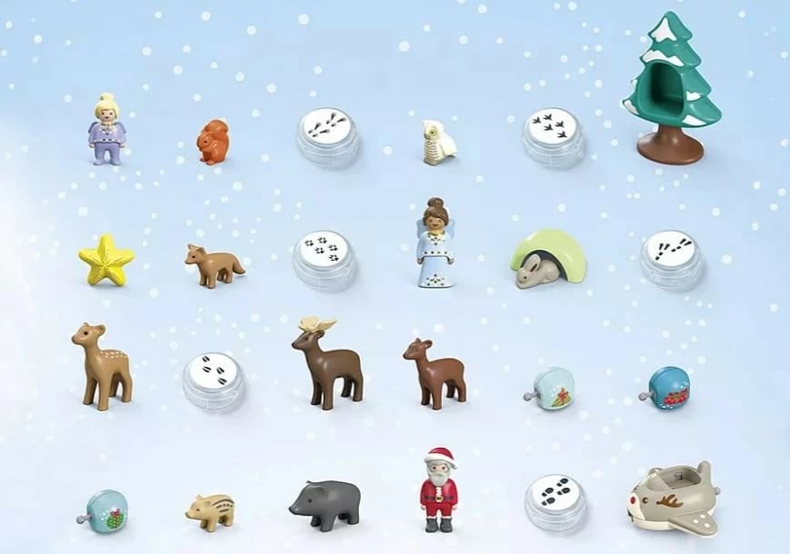 Set lodrash Playmobil Junior 70297 Snowy Christmas Advent Calendar, 26 pjesë
