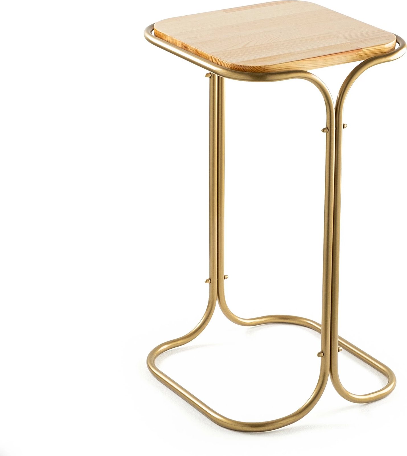 Tavolinë kafeje Hanah Home, Shb-001-C, ngjyrë ari dhe natyrale