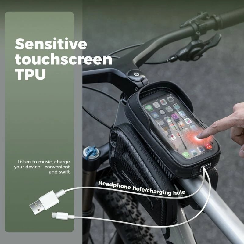 Çantë kornize për biçikletë Rockbros, e zezë