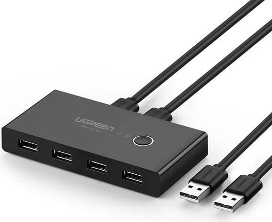 USB switch Ugreen 30767, 6 porta, 1.5m, e zezë