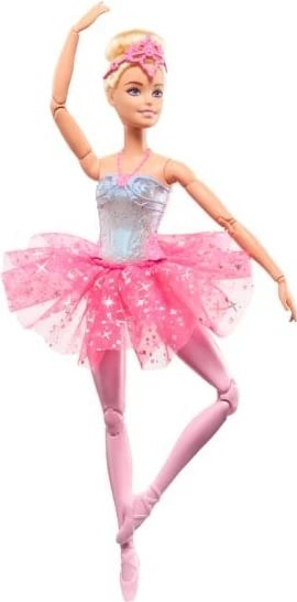 Kukull Barbie Dreamtopia balerinë me drita magjike, Mattel HLC25, rozë