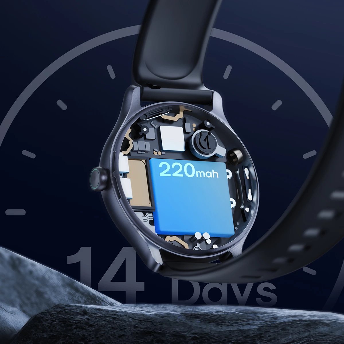 Smartwatch Joyroom JR-FC1 Classic Series, 1.28", 220 mAh, IP68, Gri