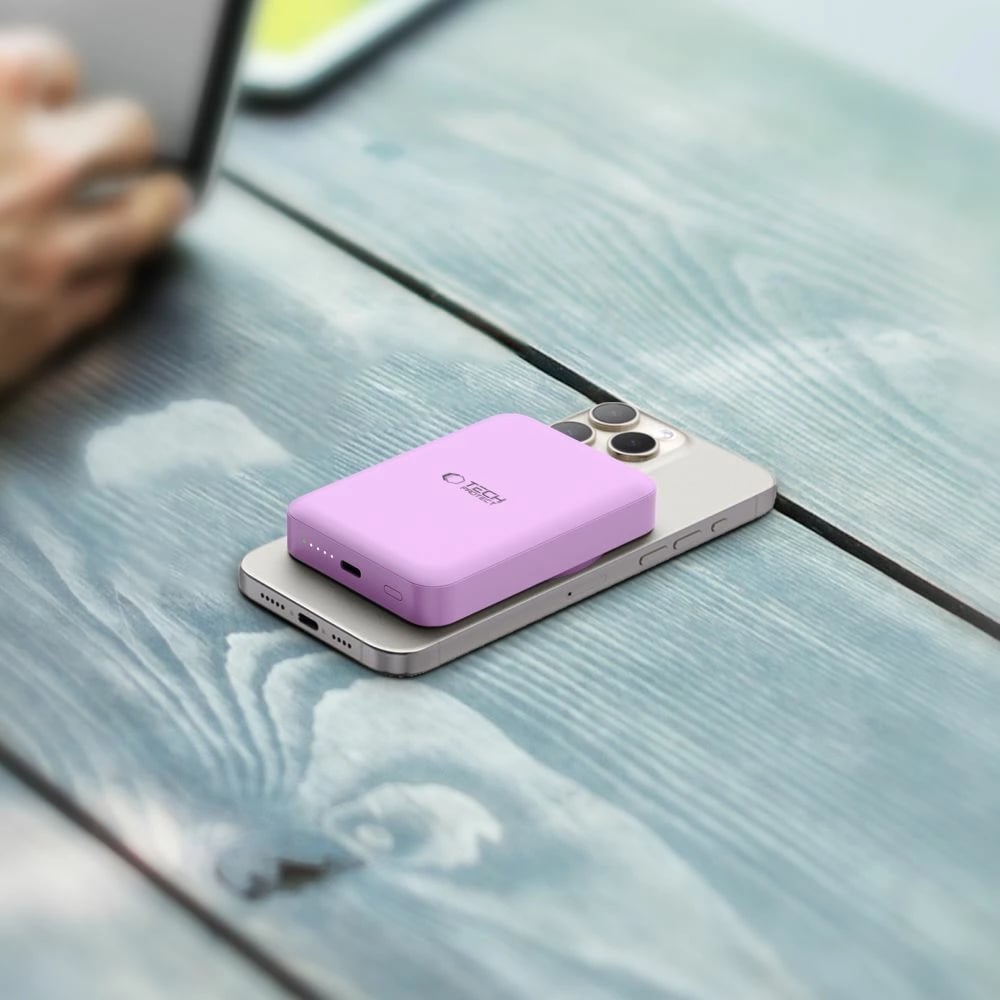 Powerbank Tech-Protect LifeMag PB11 10000mAh, MagSafe, Rozë