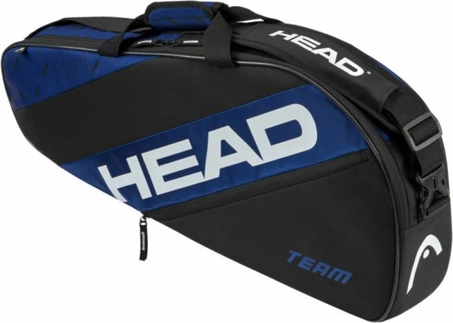 Çantë raketash Head, unisex, e zezë dhe blu e errët