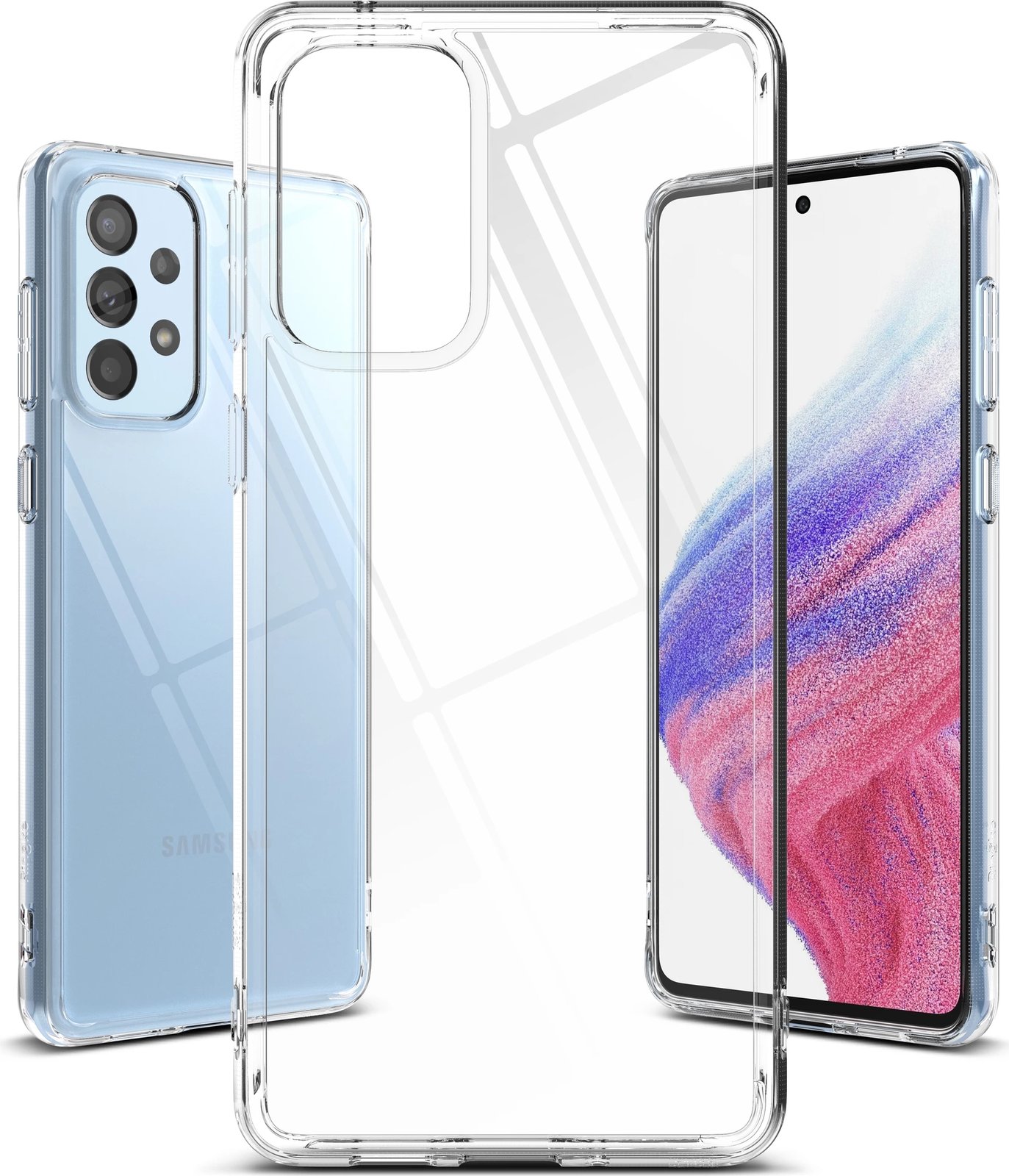 Mbështjellës Ringke Fusion për Samsung Galaxy A73, transparent