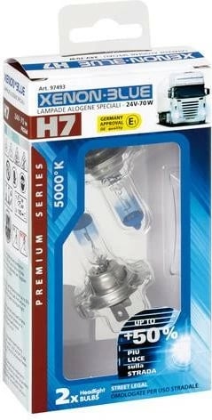 Lampa Xenon -Blue H7 +50% 24v Kamioni