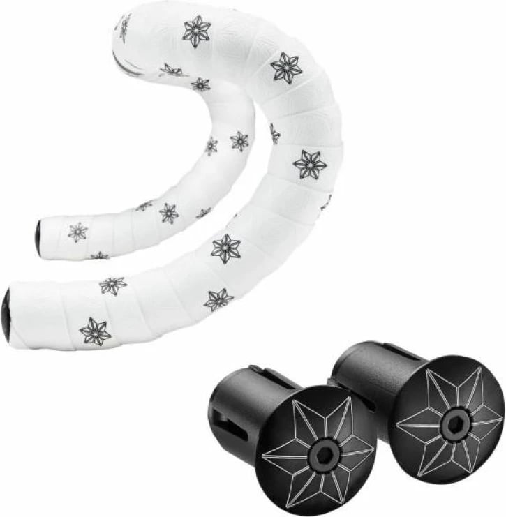 Mbështjellës timoni për biçikletë Supacaz, zi e bardhë