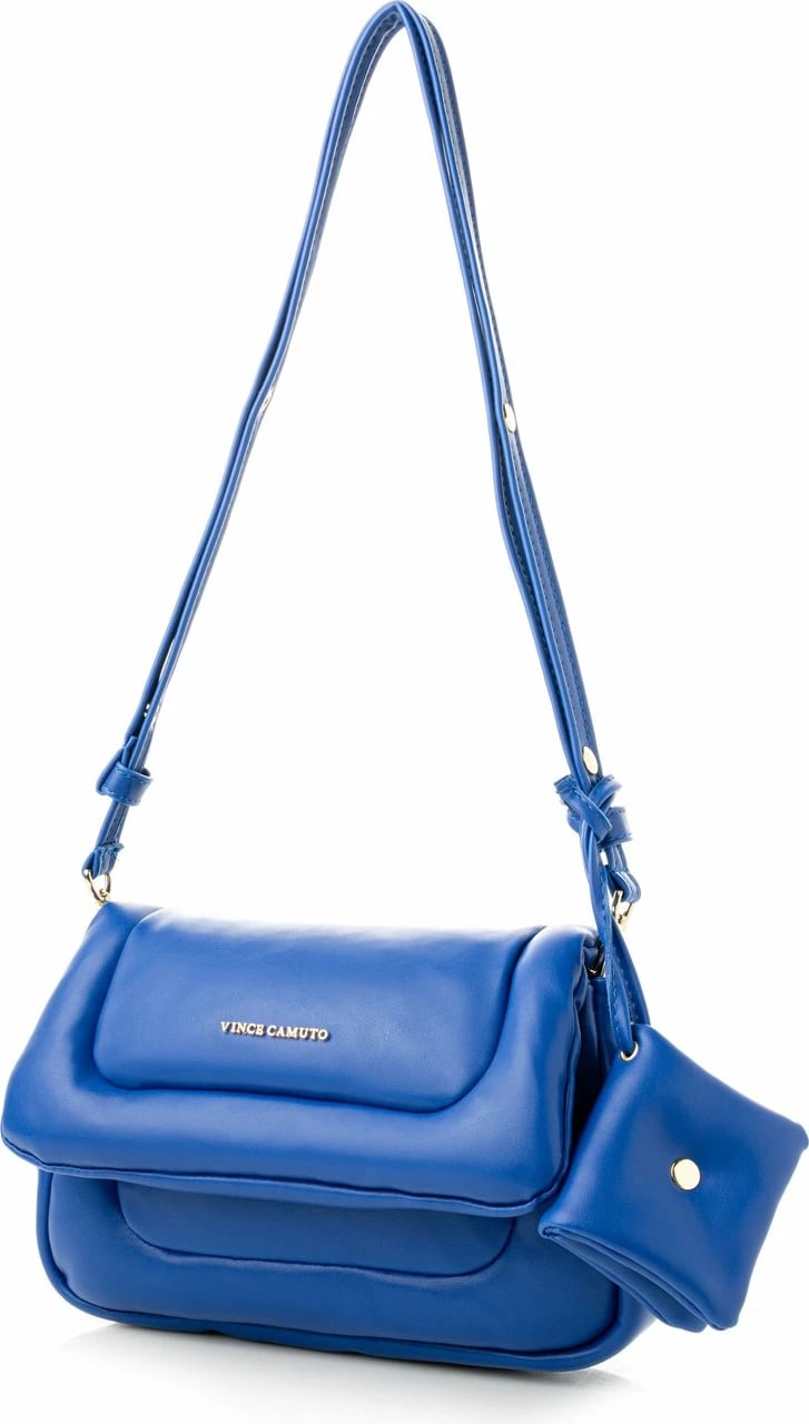 Çantë shpatulle Vince Camuto, ngjyrë sax blue, Genoa